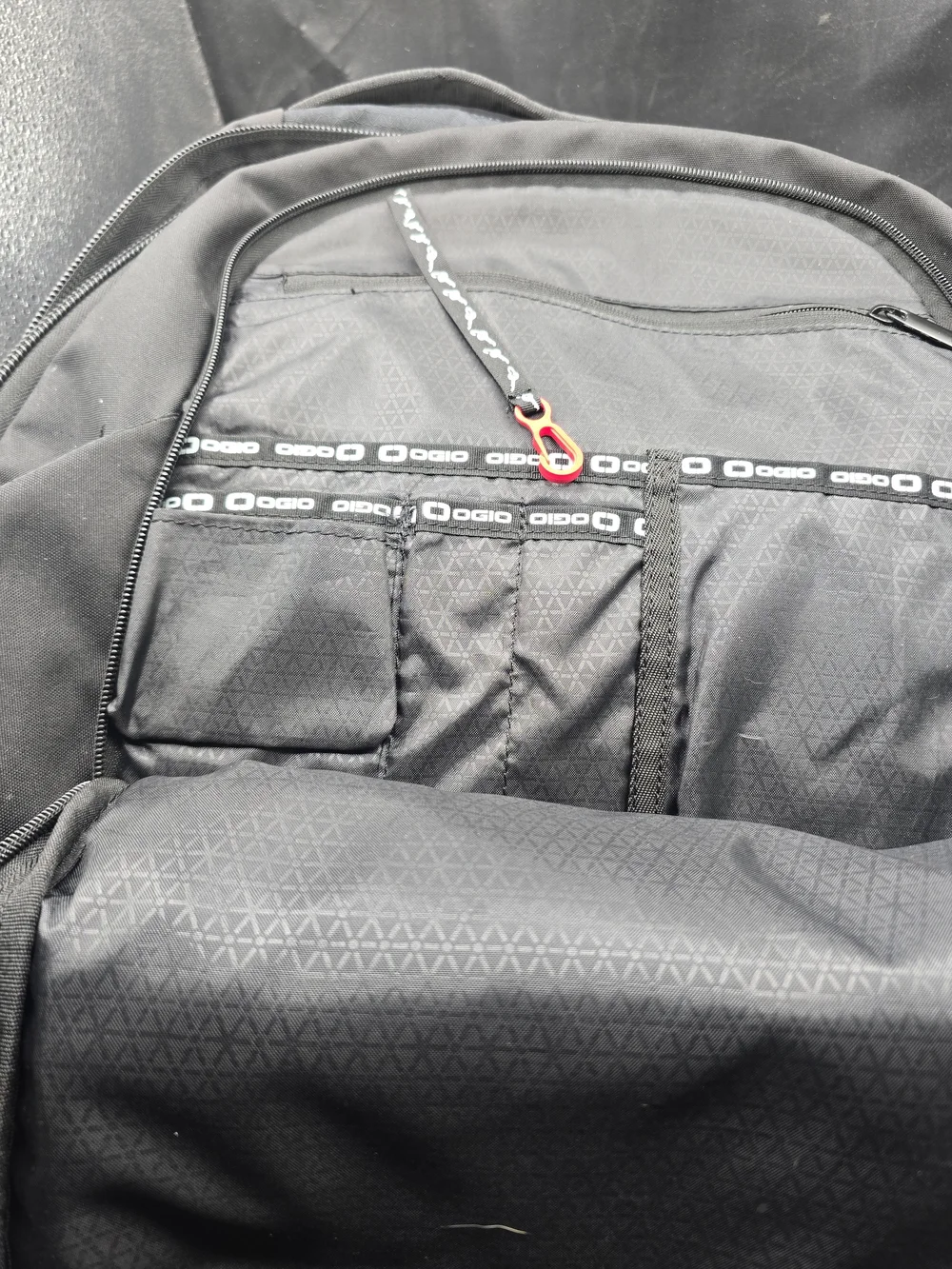 OGIO Black Travel Backpack with Front Utility Pocket
